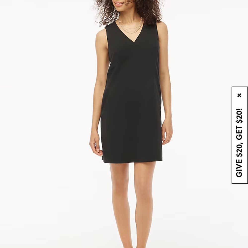 J. Crew Sleeveless V-Neck Shift Dress